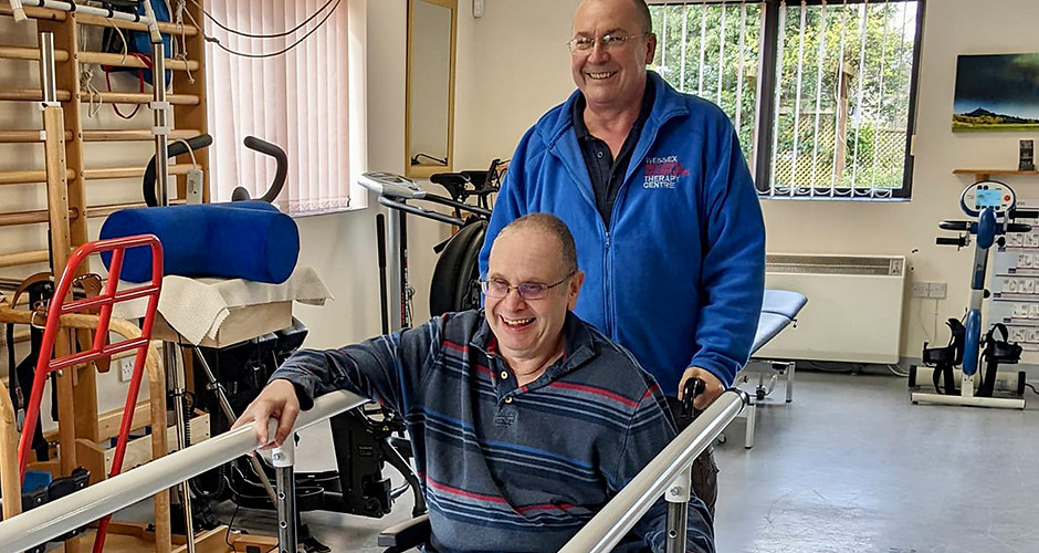 Physiotherapy session at Wessex MS Therapy Centre